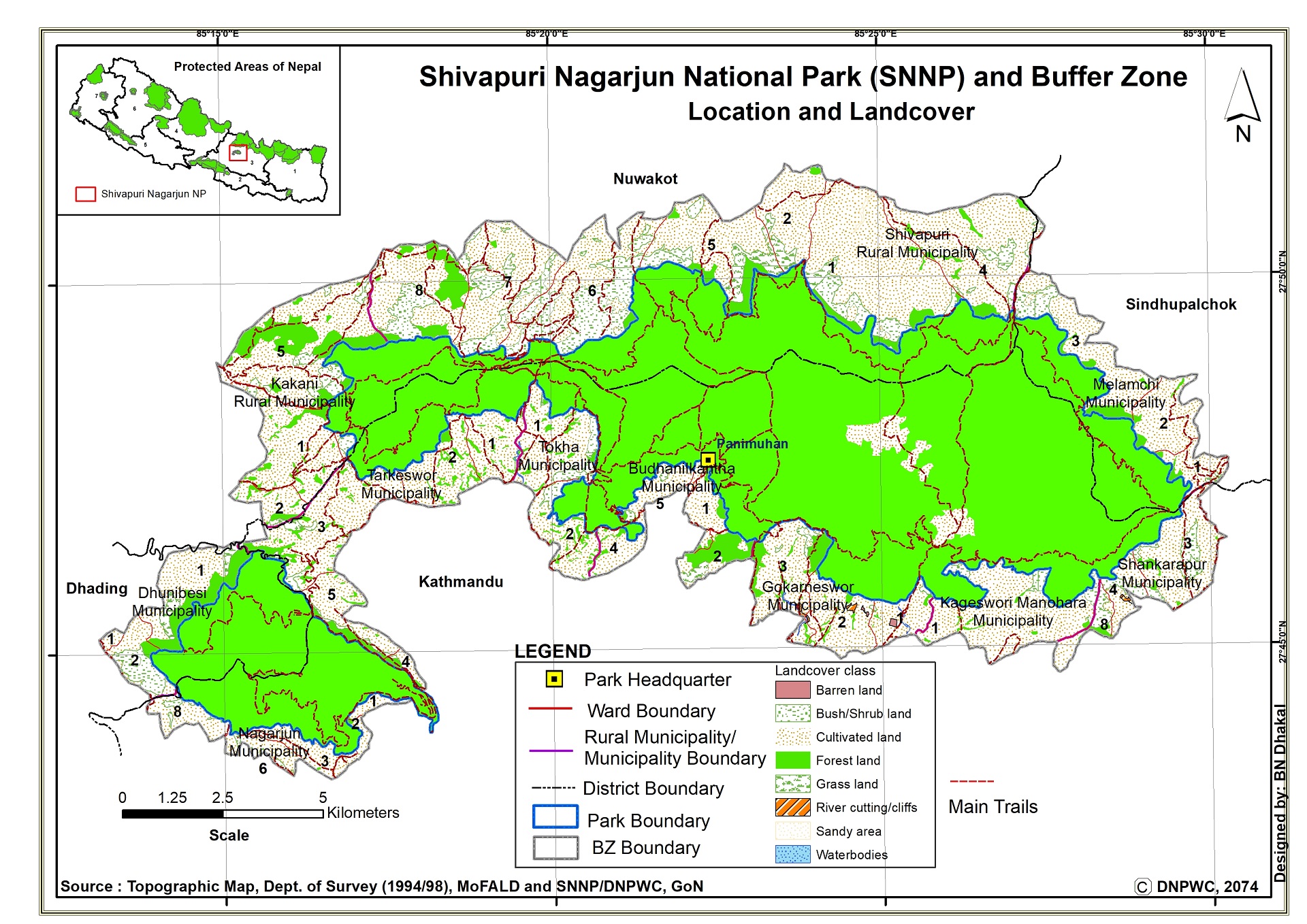 Shivapuri_location_map